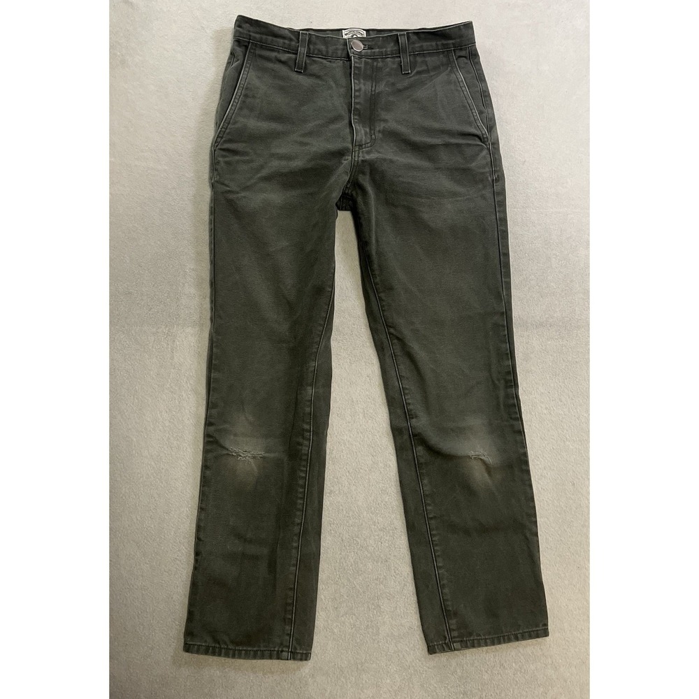 Rustic Dime Jeans Mens 28 (Fits 29x27) Olive Green Chino Canvas MADE IN USA